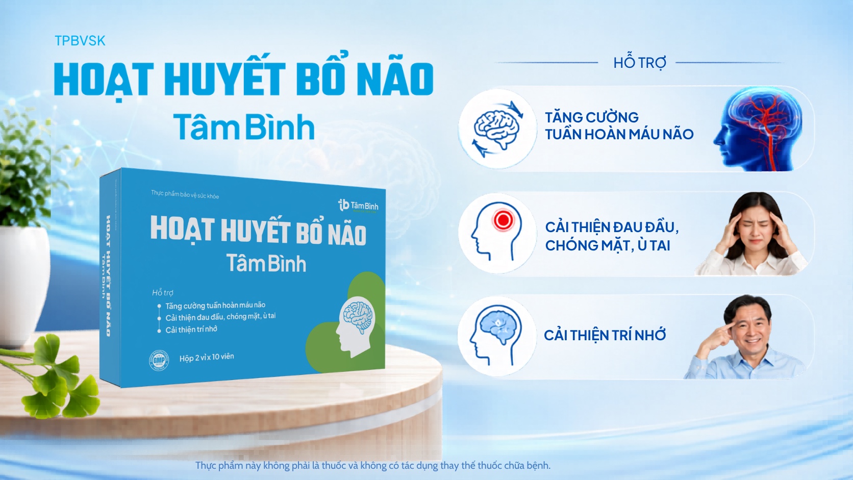 hoạt huyết bổ  não tâm bình