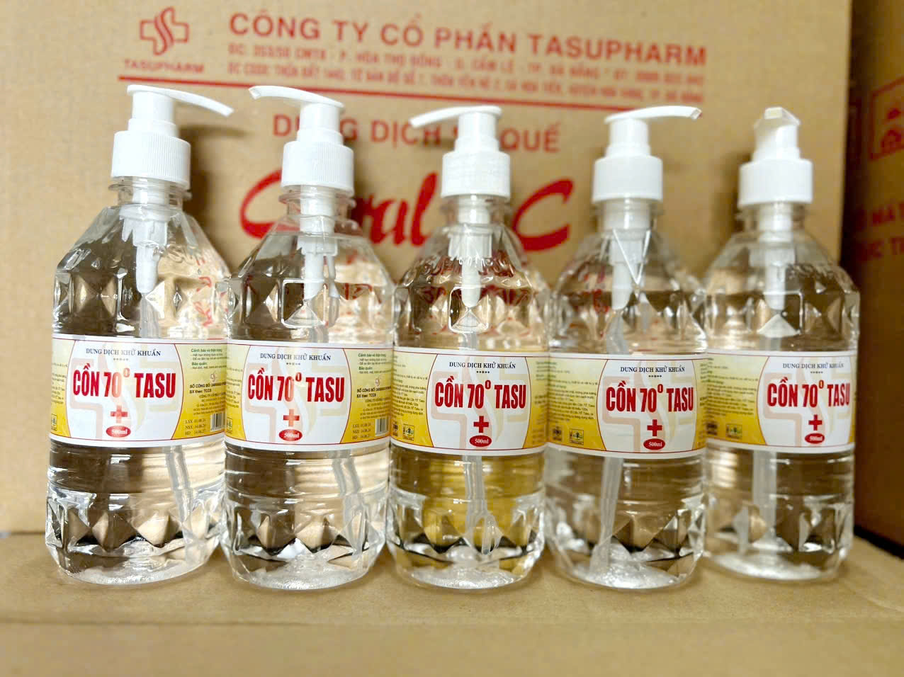 Cồn 70 500Ml Vòi (Tasu)