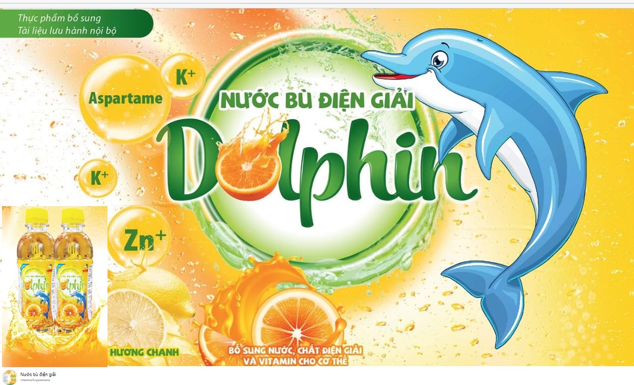 Bù Điện Giải Dolphin Cam