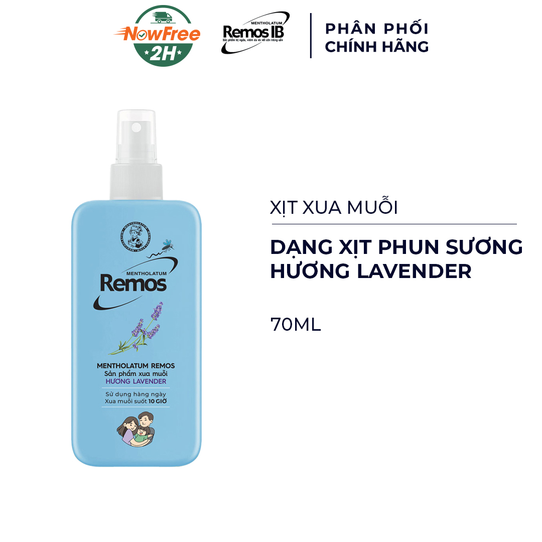 Remos Xịt  70Ml Lavender