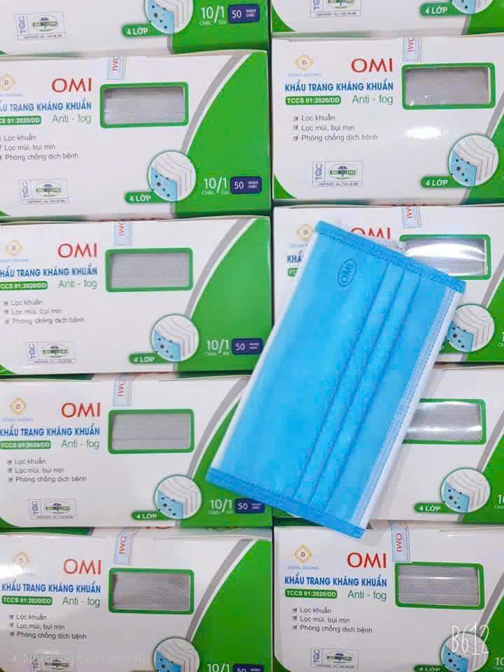 Khẩu Trang Y Tế  Omi Xanh 