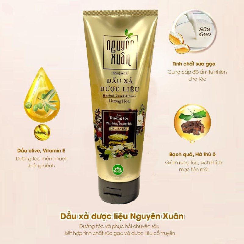 Dầu Xả N.Xuân 160Ml Bồng Bềnh Vàng