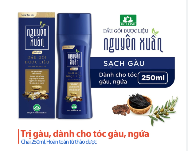 Dầu Gội Dược Liệu Nguyên Xuân Sạch Gàu 250ml