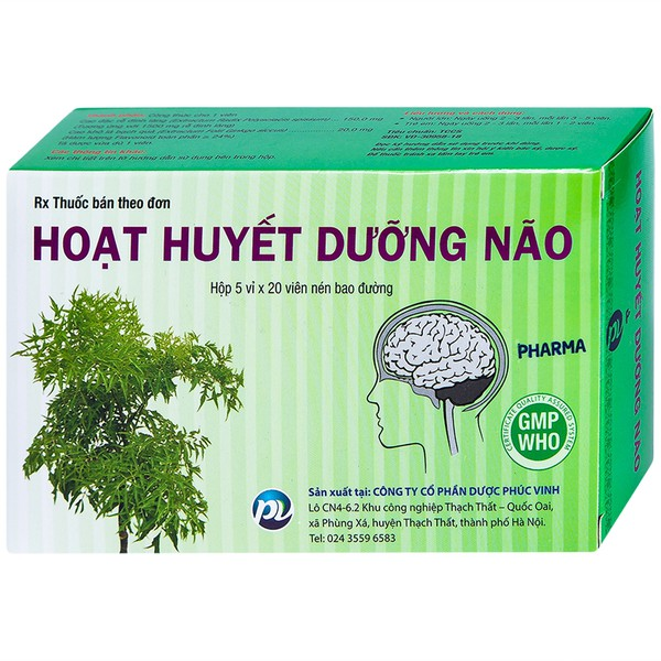 Hoạt Huyết Dưỡng Não PV