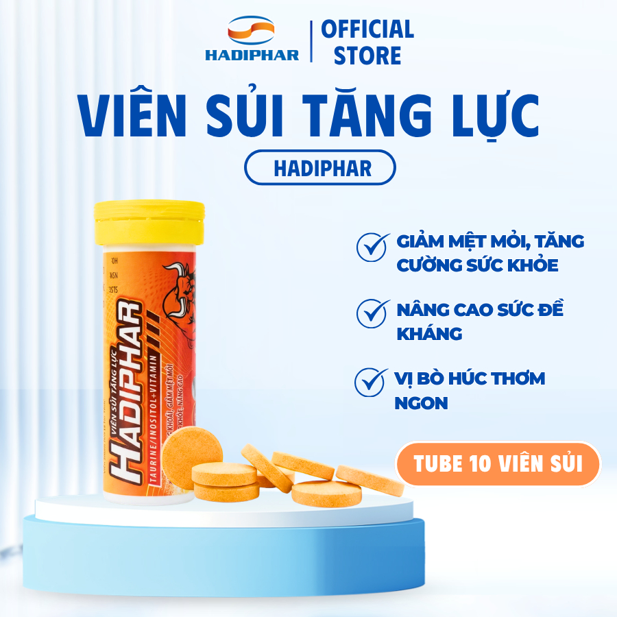 Viên Sủi Tăng Lực Tube Hadi