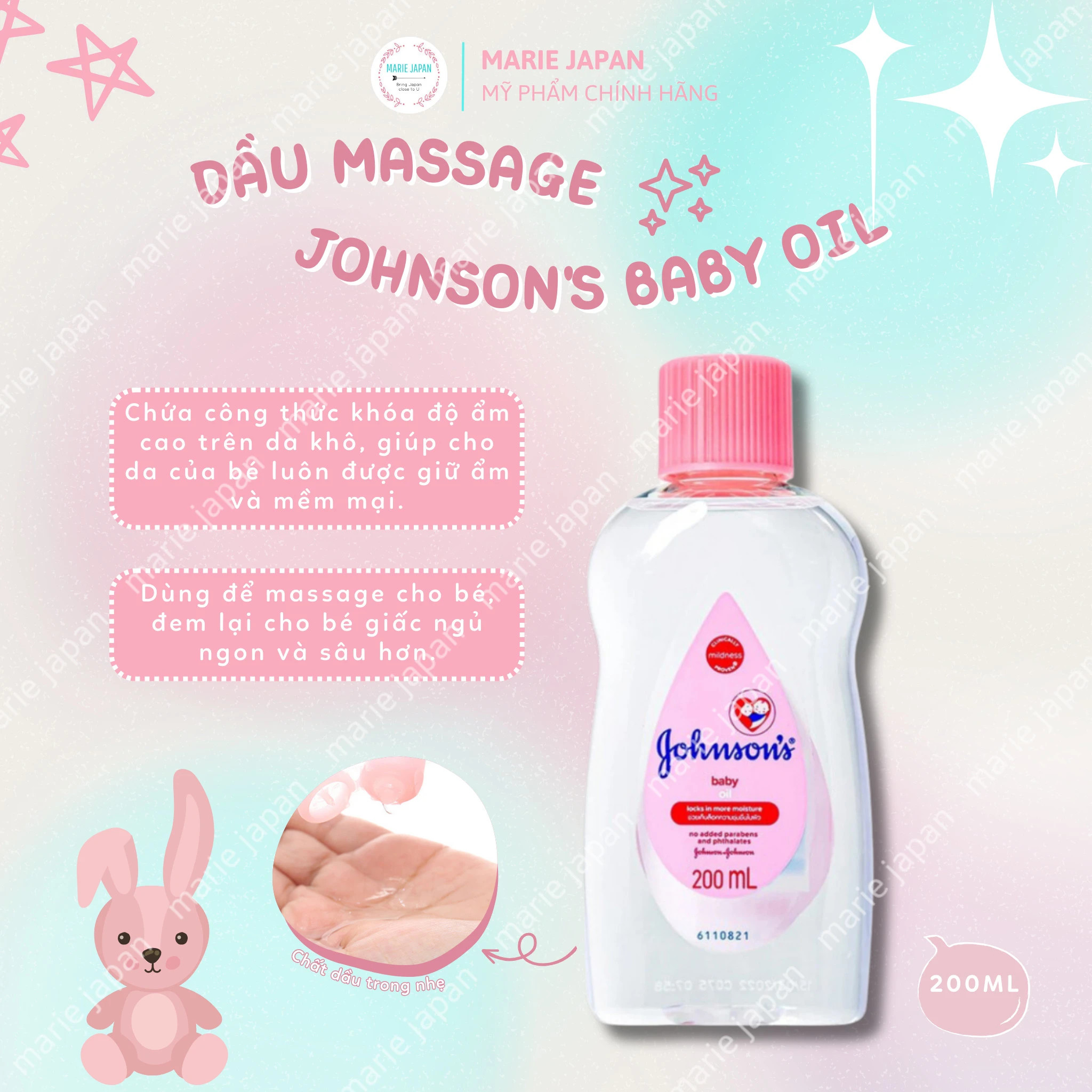 Johnson S Bb Oil 200ml Massage