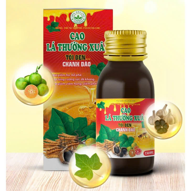 Cao Lá Thường Xuân Tỏi Đen 150ml 