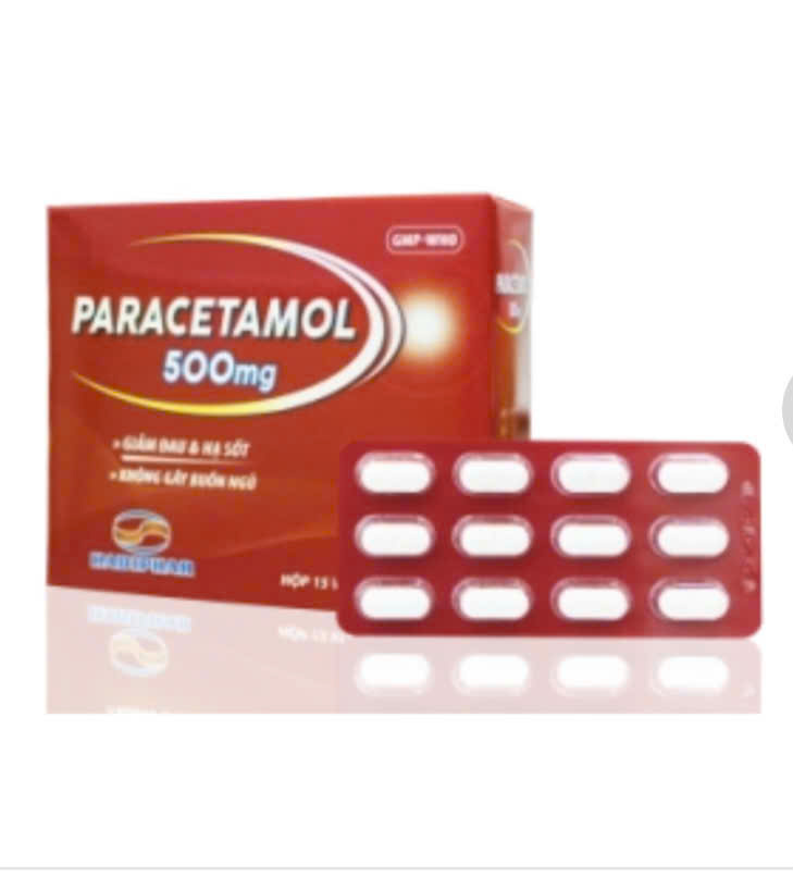 Paracetamol 500 mg vỉ HADI 