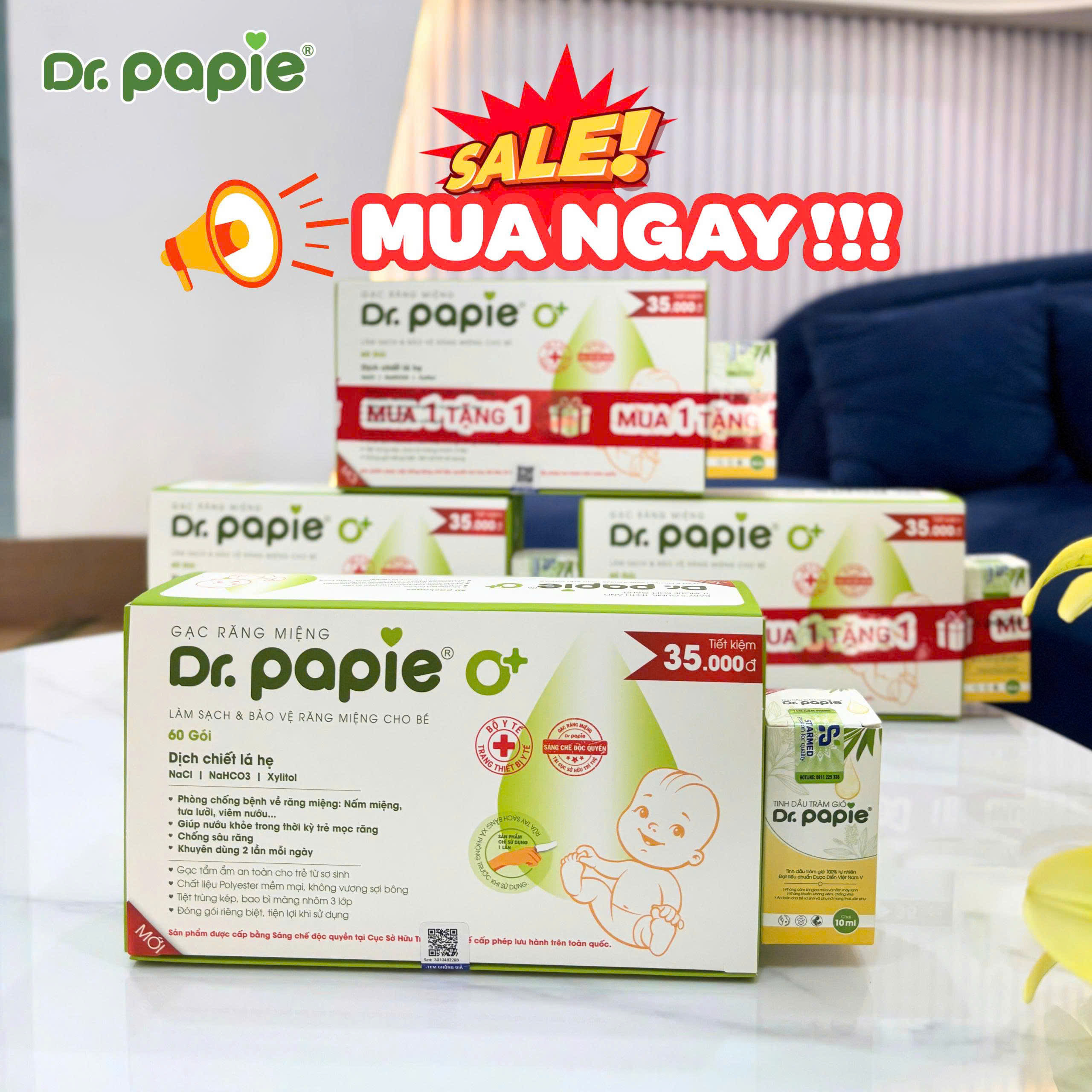 Gạc Dr Papie 60 Cái 