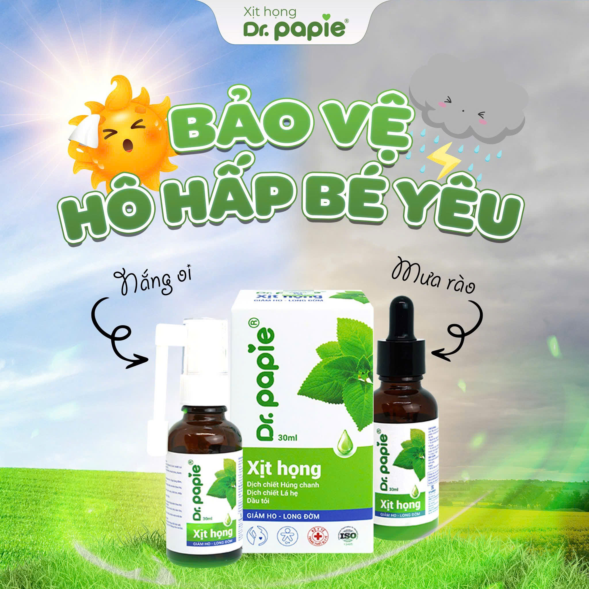 Xịt Họng Dr.Papie Húng Chanh 30Ml