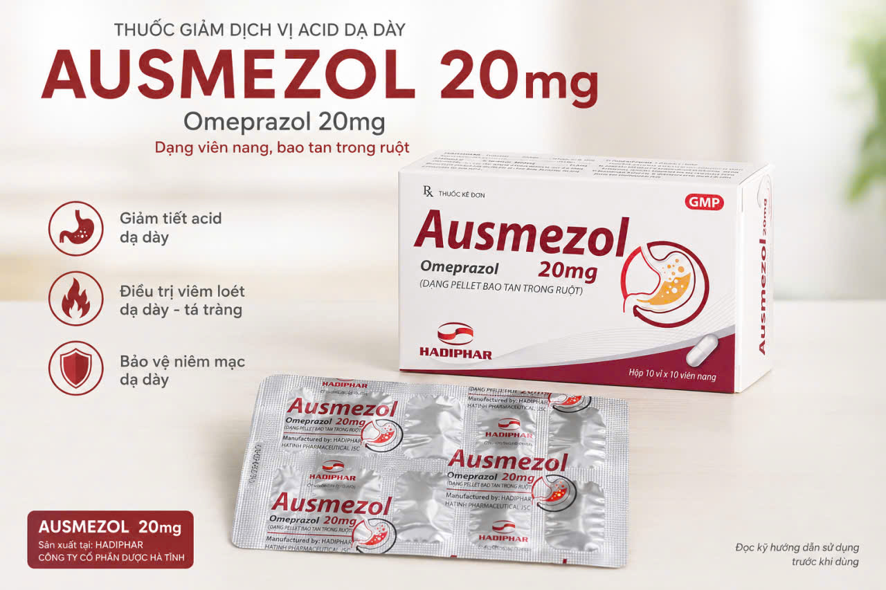 AUSMEZOL 20mg VỈ
