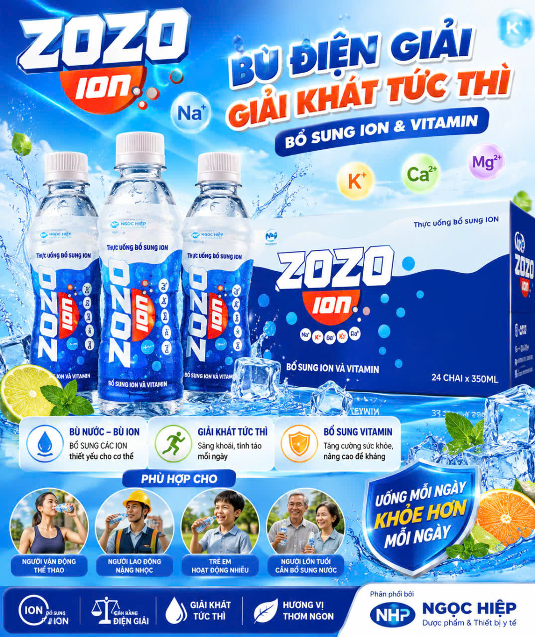 Thức Uống Bổ Sung Ion Zozo Ion 360Ml