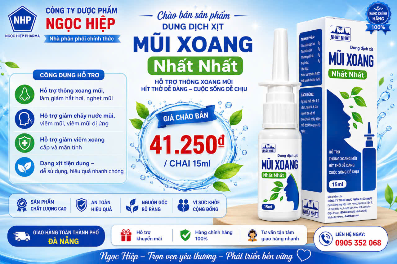 Xịt Mũi Xoang Nhất Nhất 15 ml